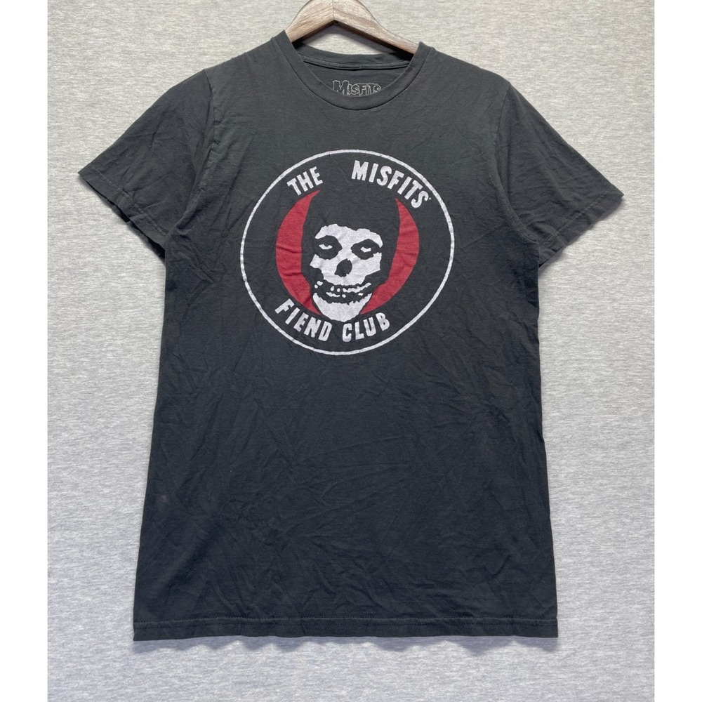 The Misfits Fiend Club T Shirt Mens M Black Cotton Graphic Print Crimson Ghost
